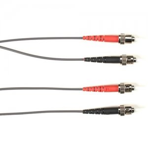Black Box Fiber Optic Duplex Patch Network Cable FOLZH62-010M-STST-GR