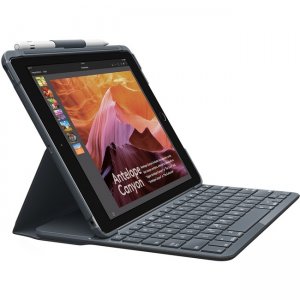 Logitech Slim Folio - iPad (5th and 6th generation) - Black 920-009017