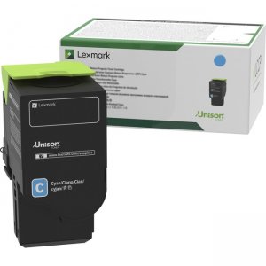 Lexmark Cyan Return Program Toner Cartridge 78C10C0