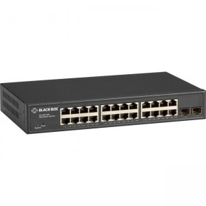 Black Box Gigabit Ethernet Managed Switch - (24) RJ-45, (2) SFP LGB2126A