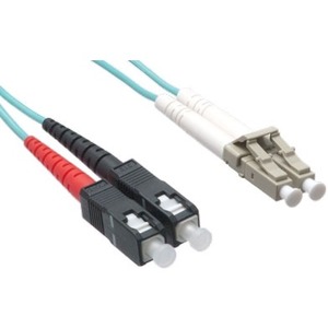 Axiom LC/SC Multimode Duplex OM4 50/125 Fiber Optic Cable 25m - TAA Compliant AXG94412