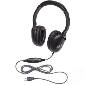 Califone NeoTech USB Headset with Califuff Braided Cord And Volume Control 1017IMUSB