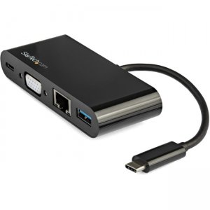 StarTech.com USB-C VGA Multiport Adapter - Power Delivery(60W) - USB 3.0 - GbE DKT30CVAGPD