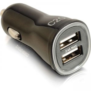 C2G Smart 2-Port USB Car Charger, 2.4A Output 21070