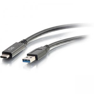 C2G 6ft USB 3.0 Type C to USB A - USB Cable Black M/M 28832