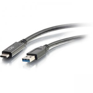 C2G 3ft USB 3.0 Type C to USB A - USB Cable Black M/M 28831