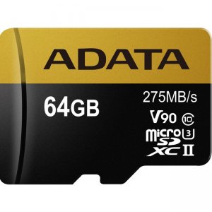 Adata Premier ONE microSDXC UHS-II U3 Class 10 AUSDX64GUII3CL10-CA1