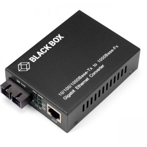 Black Box Pure Networking Gigabit Ethernet (1000-Mbps) Media Converter LGC212A