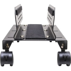 IO Crest Slim PC or UPS Metal Floor Stand with Adjustable Width and Caster Wheels SY-ACC65093