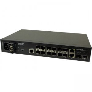 Transition Networks Managed Gigabit Ethernet Fiber Switch SM12DP2XA-NA