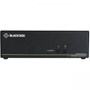 Black Box Secure NIAP 3.0 KVM Switch - Dual-Head, HDMI, CAC, 4K, 2-Port SS2P-DH-HDMI-UCAC