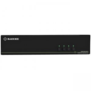 Black Box Secure KVM Switch, DVI-I, 4-Port, CAC NIAP 3.0 (Quad Head) SS4P-QH-DVI-UCAC