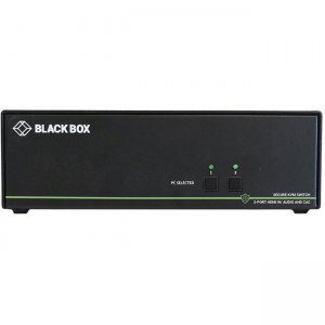 Black Box Secure NIAP 3.0 KVM Switch - Single-Head, HDMI, CAC, 4K, 2-Port SS2P-SH-HDMI-UCAC