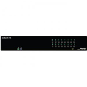 Black Box Secure NIAP 3.0 KVM Switch - Single-Head, DVI-I, PS/2, CAC, 16-Port SS16P-SH-DVI