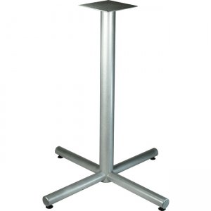 Lorell Silver Bistro-height X-leg Table Base 34431 LLR34431