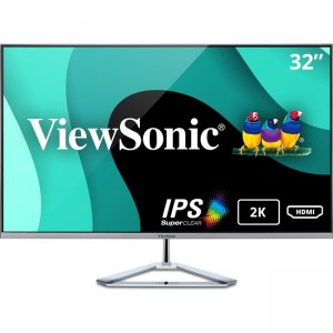 Viewsonic 32" WQHD IPS Monitor with a Stylish Ultra-Slim Frameless Design VX3276-2K-MHD