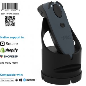 Socket Mobile DuraScan® , Universal Barcode Scanner, Gray & Charging Dock CX3472-1940 D740