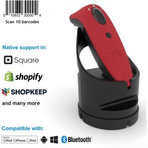 Socket Mobile SocketScan® , Laser Barcode Scanner, Red & Black Charging Dock CX3456-1924 S730