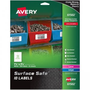 Avery Surface Safe ID Labels 61502 AVE61502