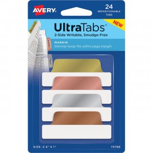 Avery UltraTabs Repositionable Margin Tabs 74786 AVE74786