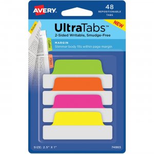 Avery UltraTabs Repositionable Margin Tabs 74865 AVE74865