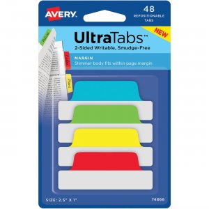 Avery UltraTabs Repositionable Margin Tabs 74866 AVE74866