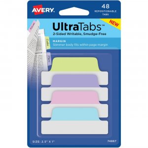 Avery UltraTabs Repositionable Margin Tabs 74867 AVE74867