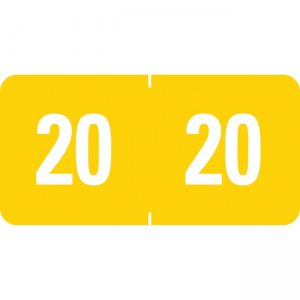 Smead ETS Color-coded End-tab Yearly Labels 67920 SMD67920