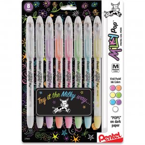 Pentel Milky Pop Pastel Gel Pens K98BP8M PENK98BP8M