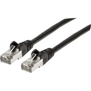 Intellinet Cat6a S/FTP Network Patch Cable, 3 ft (1.0 m), Black 741521