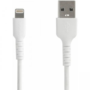 StarTech.com 6.6 ft. (2 m) USB to Lightning Cable - Apple MFi Certified - White RUSBLTMM2M