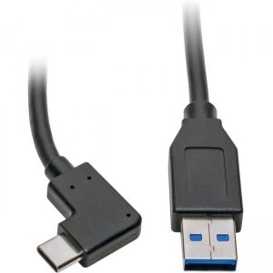 Tripp Lite Right-Angle USB-C to USB-A Cable, M/M, 3 ft U428-003-CRA