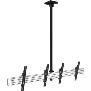 Atdec 2x1 Ceiling Menu Board Mount (49.2" rail, 59.05" pole), Tilting Angle ADBS-2X1-12TC