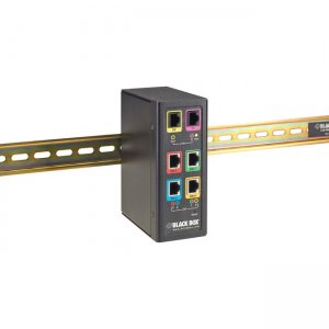 Black Box Industrial Ethernet Extender Multi-Drop Unit - G-SHDSL 2-Wire, 15-Mbps LB532A-M-R2