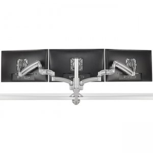 Chief KX Low-Profile Triple Monitor Arms, Column Desk Mount, Silver KXC330S