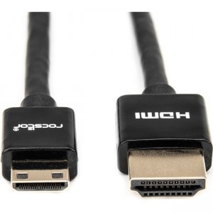 Rocstor 6ft Slim High-Speed HDMI Cable with Ethernet - HDMI to HDMI Mini M/M Y10C250-B1