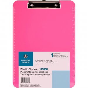 Business Source Transparent Plastic Clipboard 01868 BSN01868