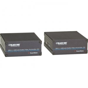 Black Box EC Series KVM Fiber Extender Kit - DVI-D, USB, Audio, Dual-Access ACX310FIA-R2