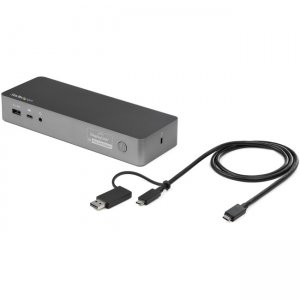 StarTech.com USB-C Docking Station with USB-A Laptop Compatibility - 60W PD DK30C2DPPD