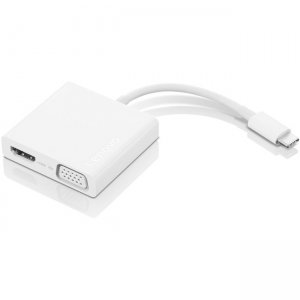 Lenovo USB-C 3-in-1 Travel Hub, 4K HDMI, VGA, USB 3.0, Simple Plug and Play GX90T33021