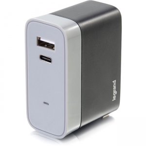 C2G 2-Port USB-C + USB-A Wall Charger, 5.4A Max Output 20280