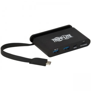 Tripp Lite USB 3.1 C Hub, 5 Gbps, Black U460-T04-2A2C-1