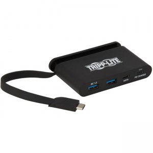 Tripp Lite USB 3.1 C Hub, 10 Gbps, Black U460-T04-2A2C-2