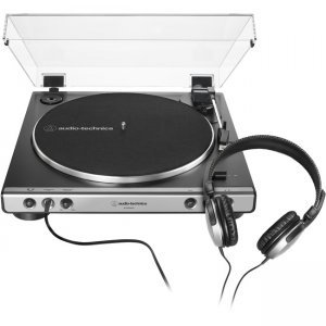 Audio-Technica Fully Automatic Belt-Drive Turntable with Headphones AT-LP60XHP-GM AT-LP60XHP