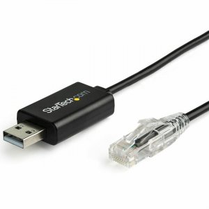 StarTech.com 6 ft 1.8 Cisco USB Console Cable USB to RJ45 Rollover Cable ICUSBROLLOVR
