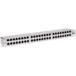 Tripp Lite Cat6 48-Port Patch Panel, 1U N252-048-SH-K