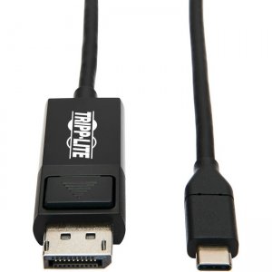 Tripp Lite USB-C to DisplayPort Adapter, M/M, Black, 6 ft U444-006-DP-BE