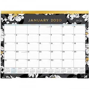 Blue Sky Baccara Floral Design Calendar Desk Pad 110215 BLS110215