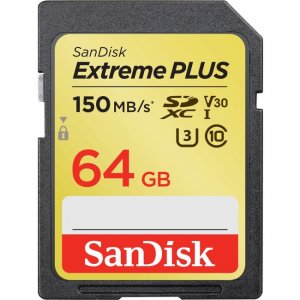 SanDisk 64GB Extreme PLUS SDXC Card SDSDXW6-064G-ANCIN