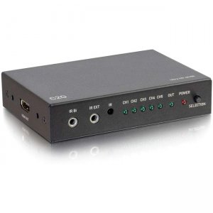 C2G HDMI Selector Switch - 5-Port - 4K 60Hz - Black 41397